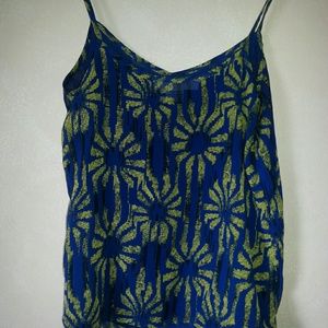 blue sunflower blouse