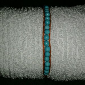 Turquoise/leather wrap bracelet Turquoise/leather wrap bracelet