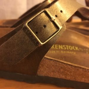 Birkenstock Gizeh Birko-Flor, Golden Brown, 40