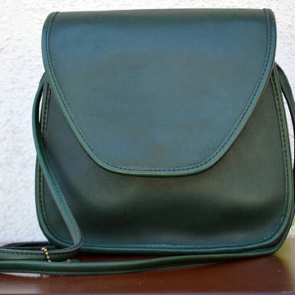 RARE Vintage Coach Green Crossbody bag