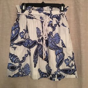 Lilly Pulitzer white and blue skirt!