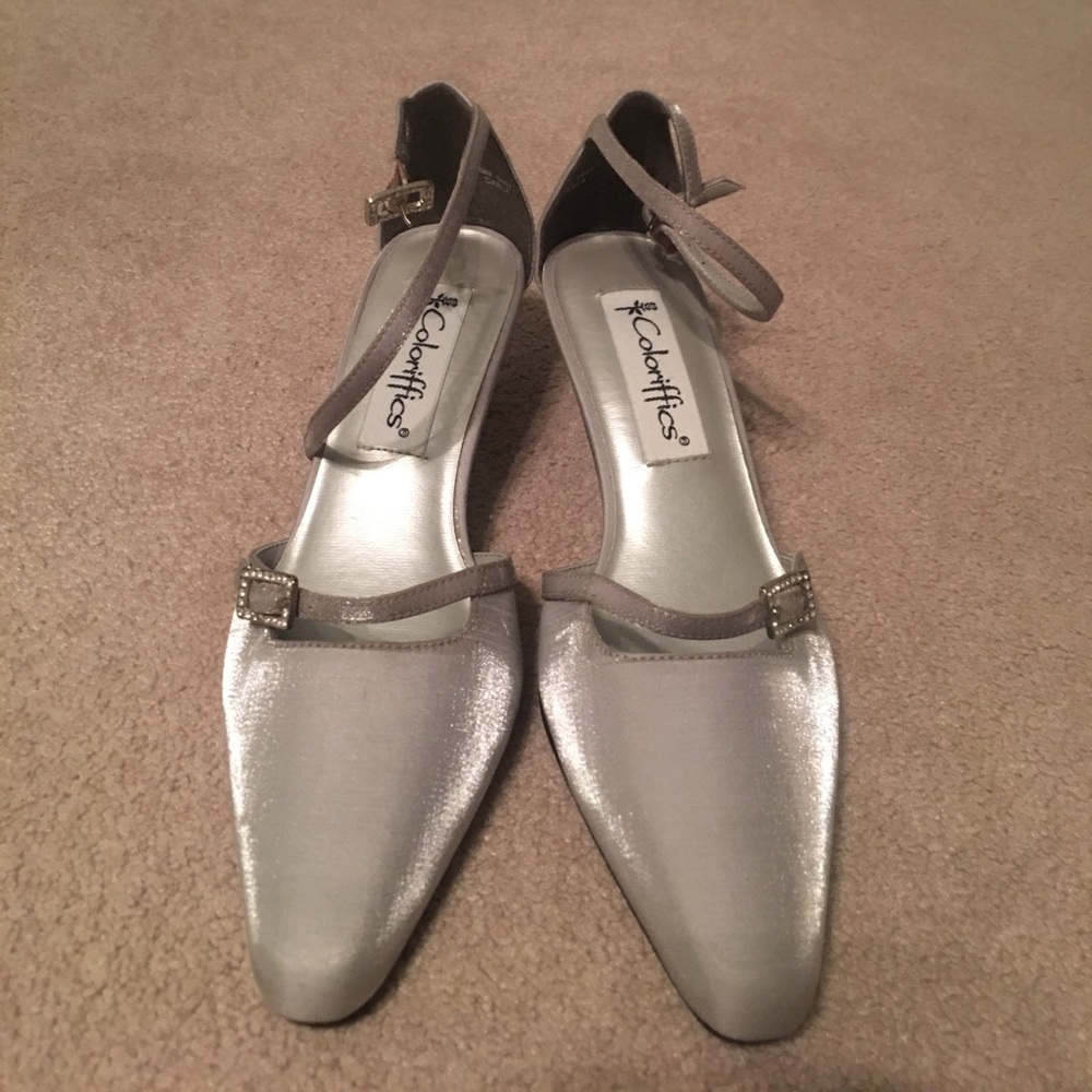 Silver 2" heels