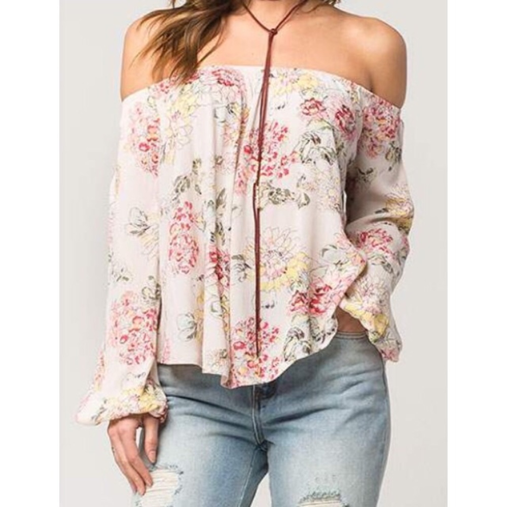 Billabong Floral Off the Shoulder Top