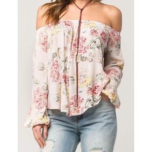 Billabong Floral Off the Shoulder Top