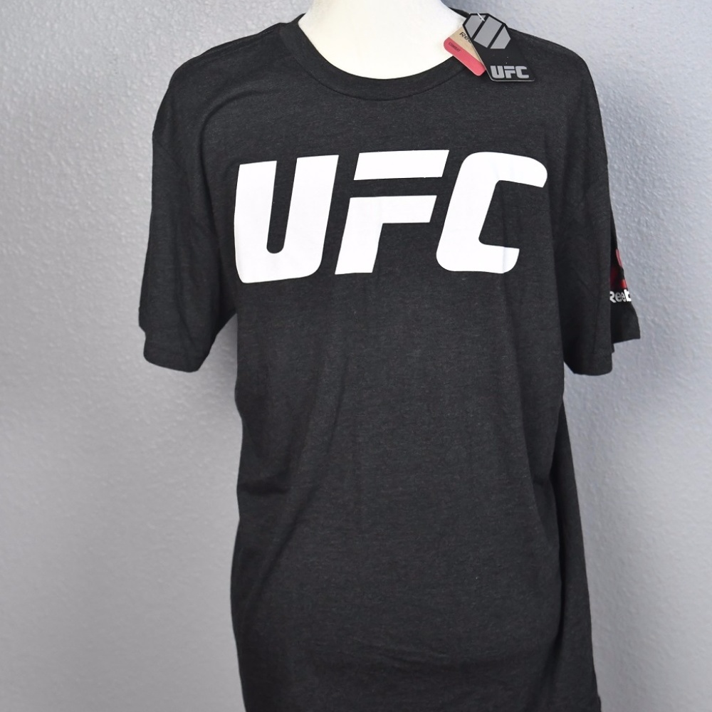 Reebok UFC Tee New Sz L Dark Gray