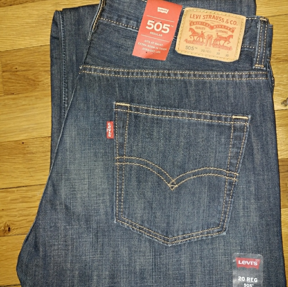Boys Levi's 505 Regular Jeans Brand New