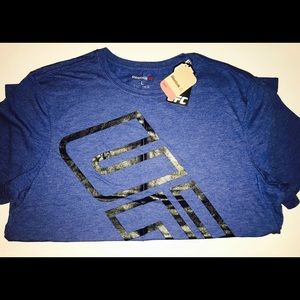 Reebok UFC Tee New Sz L Blue
