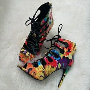 Colorful bright heels