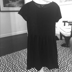TOPSHOP black flowy mini dress