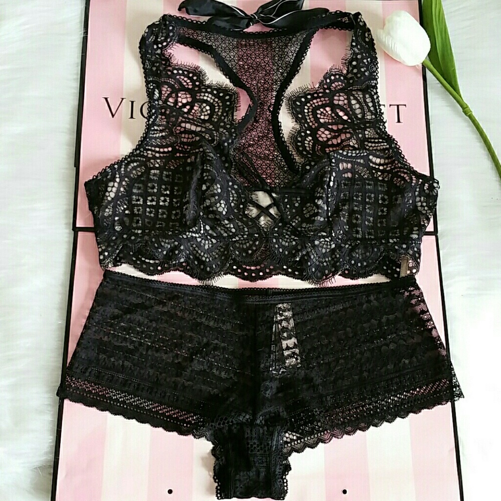 SET 🌼VS DREAM ANGELS BRALETTE SIZE L & PANTY L - Picture 1 of 3