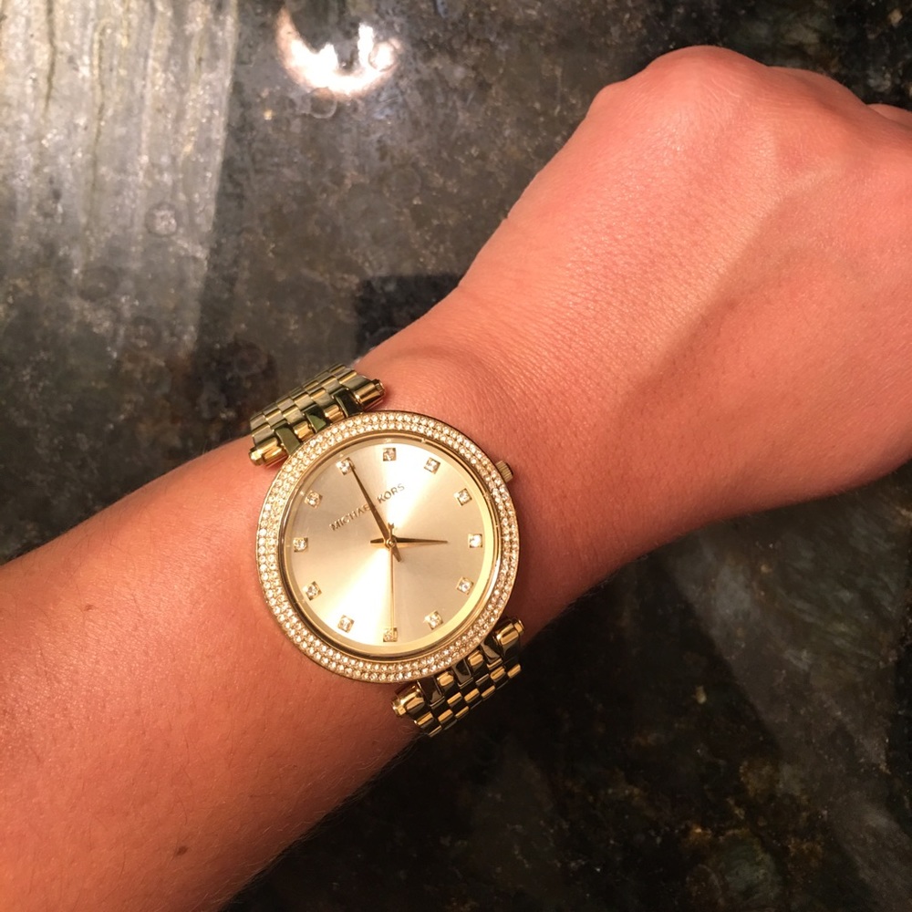 Gold Michael Kors watch