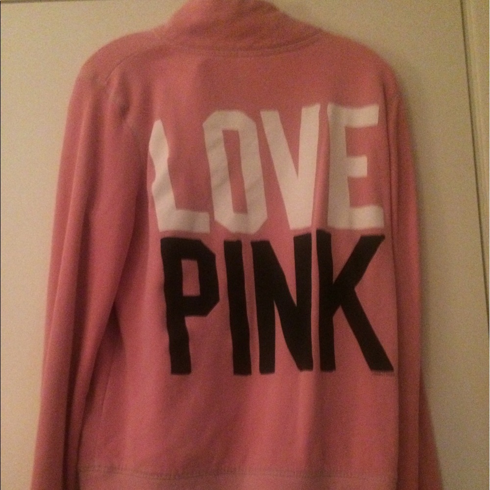 Victoria's Secret sweatshirt.