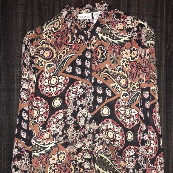 White Stag Tops - Lovely Dressy Paisley Blouse