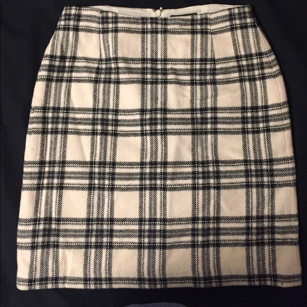 Plaid Pencil Skirt