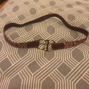 Christian Dior logo belt