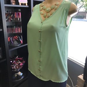 Mint Green Blouse