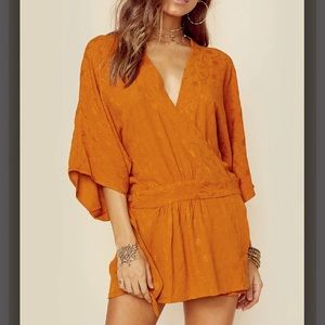 Planet Blue - Tru Blu Elle Kimono - Burnt Orange