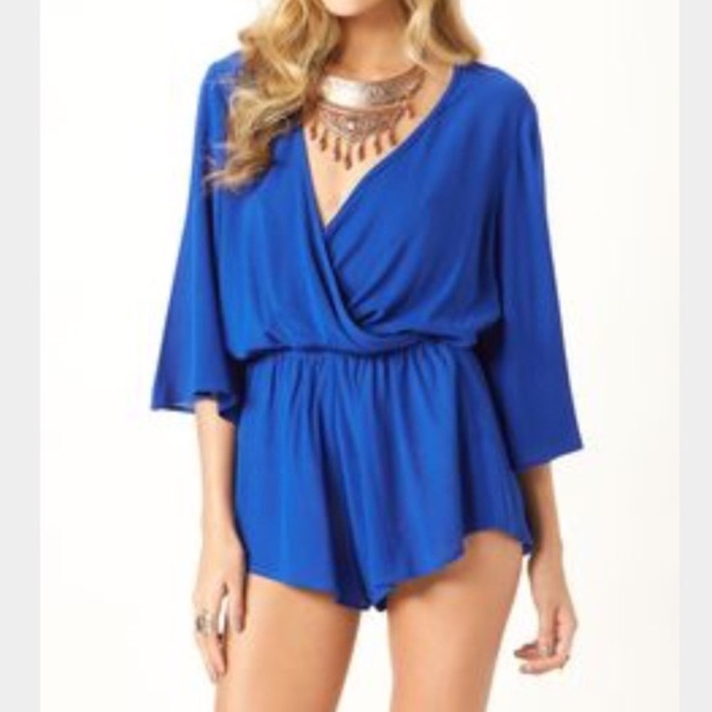 Blue life wild and free romper (XS)