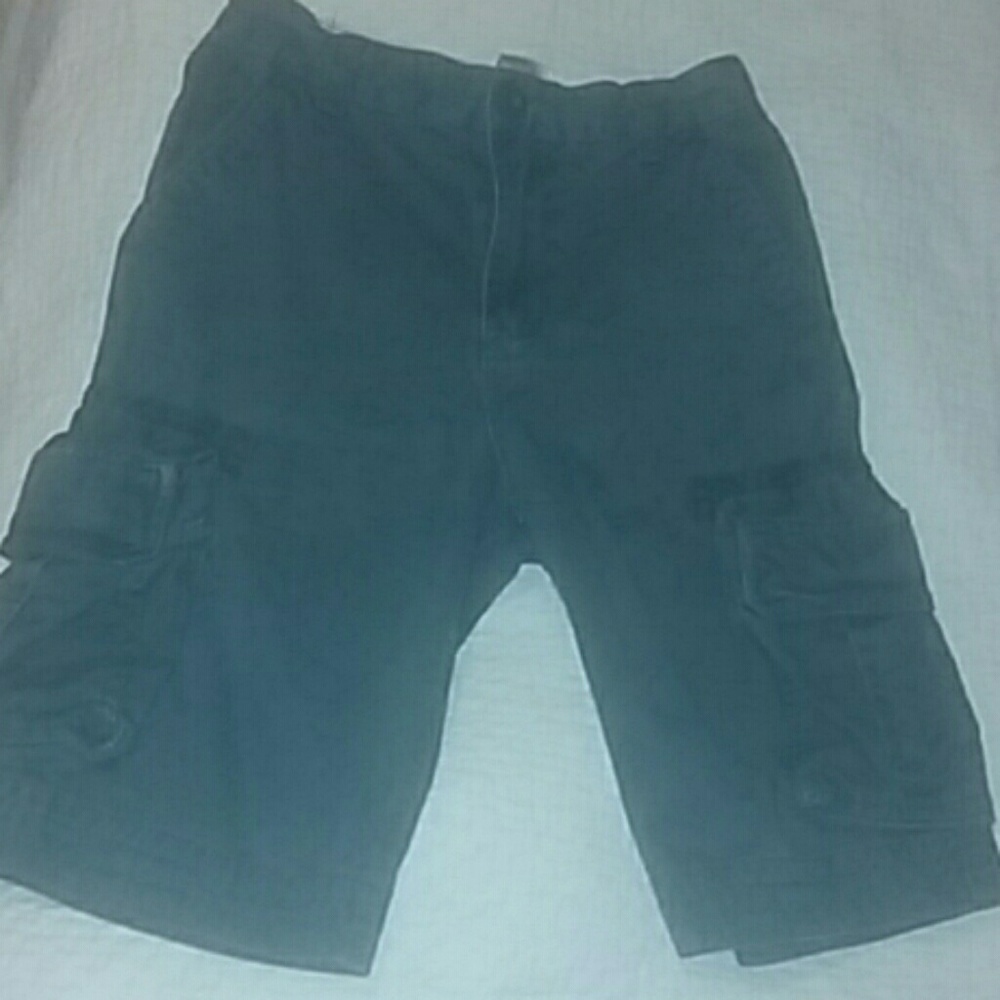 little boys navy blue cargo shorts