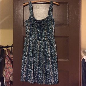 Blue floral dress
