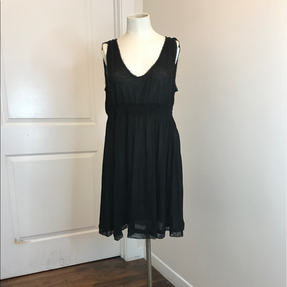 A.L.C. Black Cotton Dress / Beach Cover-Up