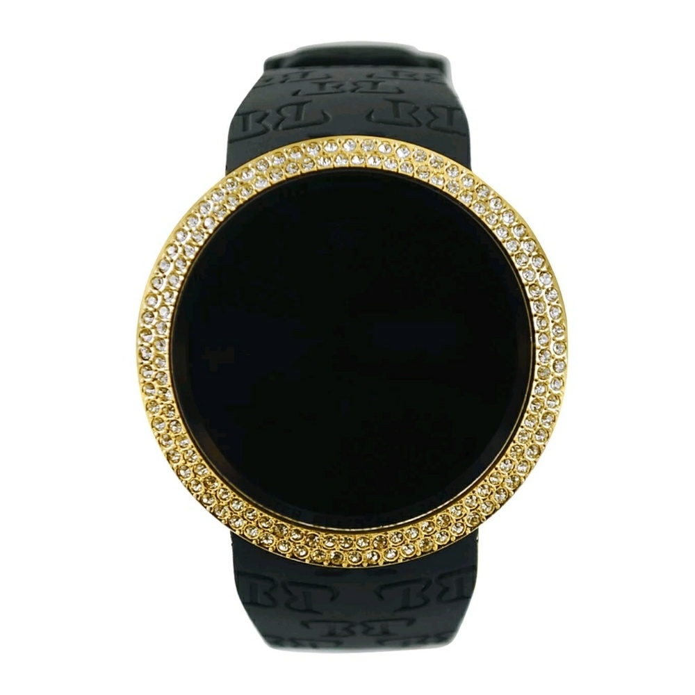 Iced Out Bezel Digital Touch Screen Sports watch