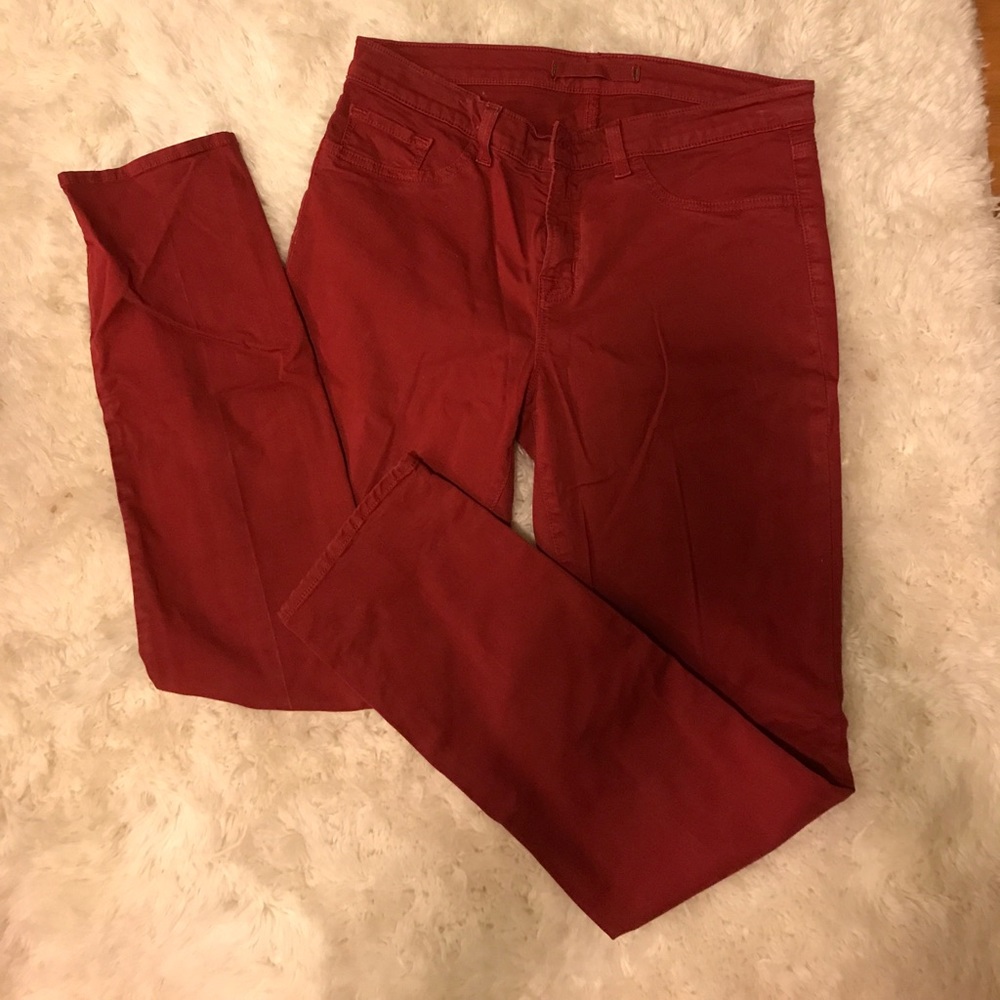Black Cherry J Brand skinny jeans