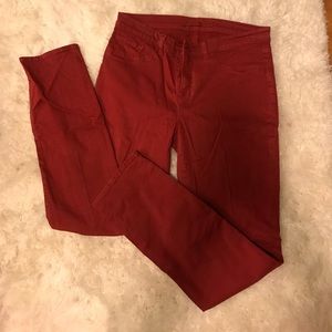 Black Cherry J Brand skinny jeans