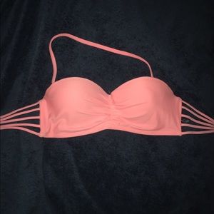 Pink Strappy Swimsuit Top