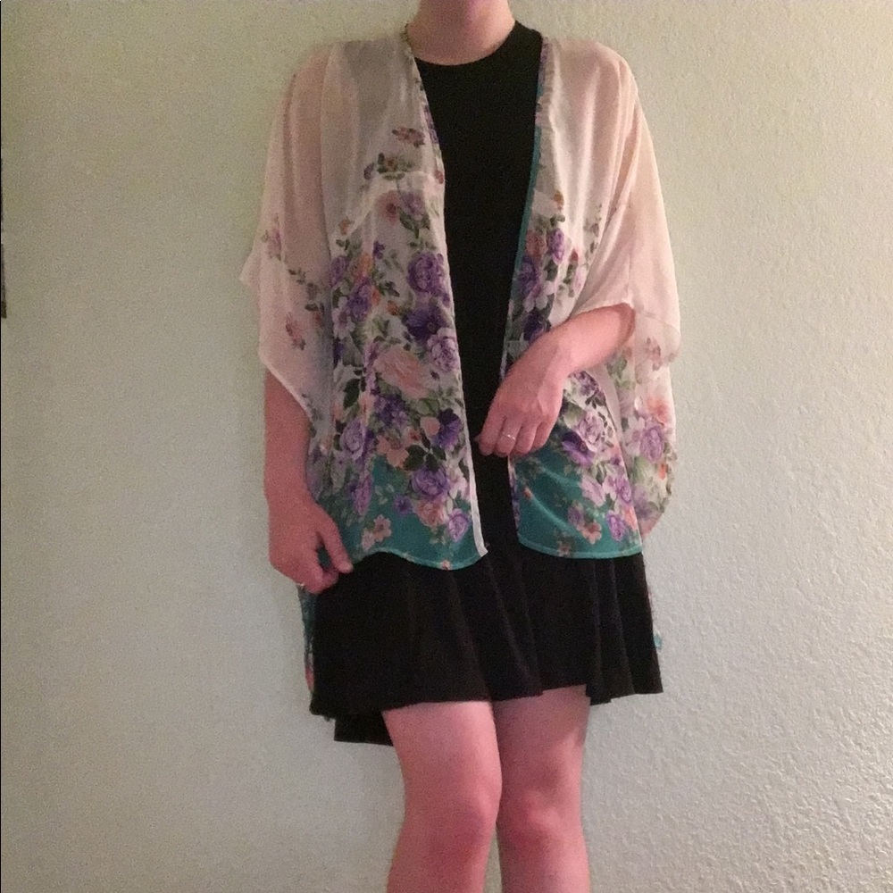 Boho Floral Shawl