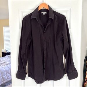 Express stretch cotton casual button down