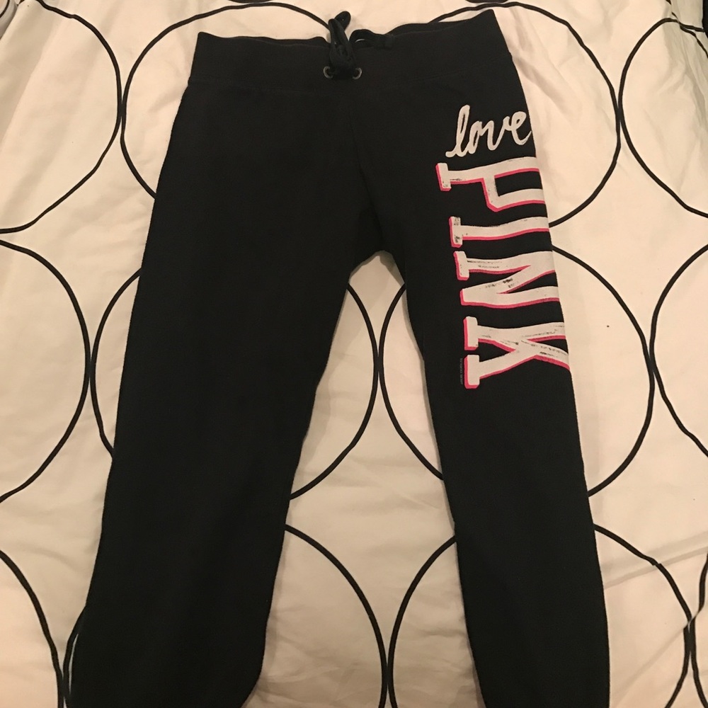 PINK black sweats