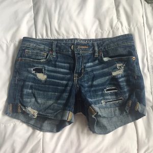 Aeropostale Distressed Jean Shorts