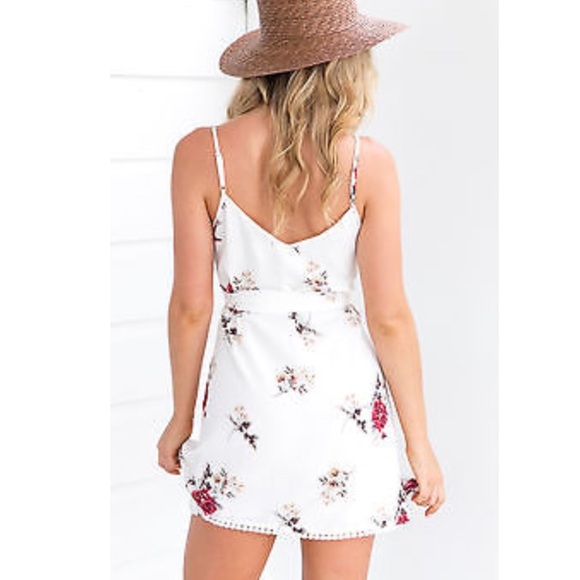 ❣Last! "Serenity" || Floral White Minidress 🌸 - Picture 4 of 8