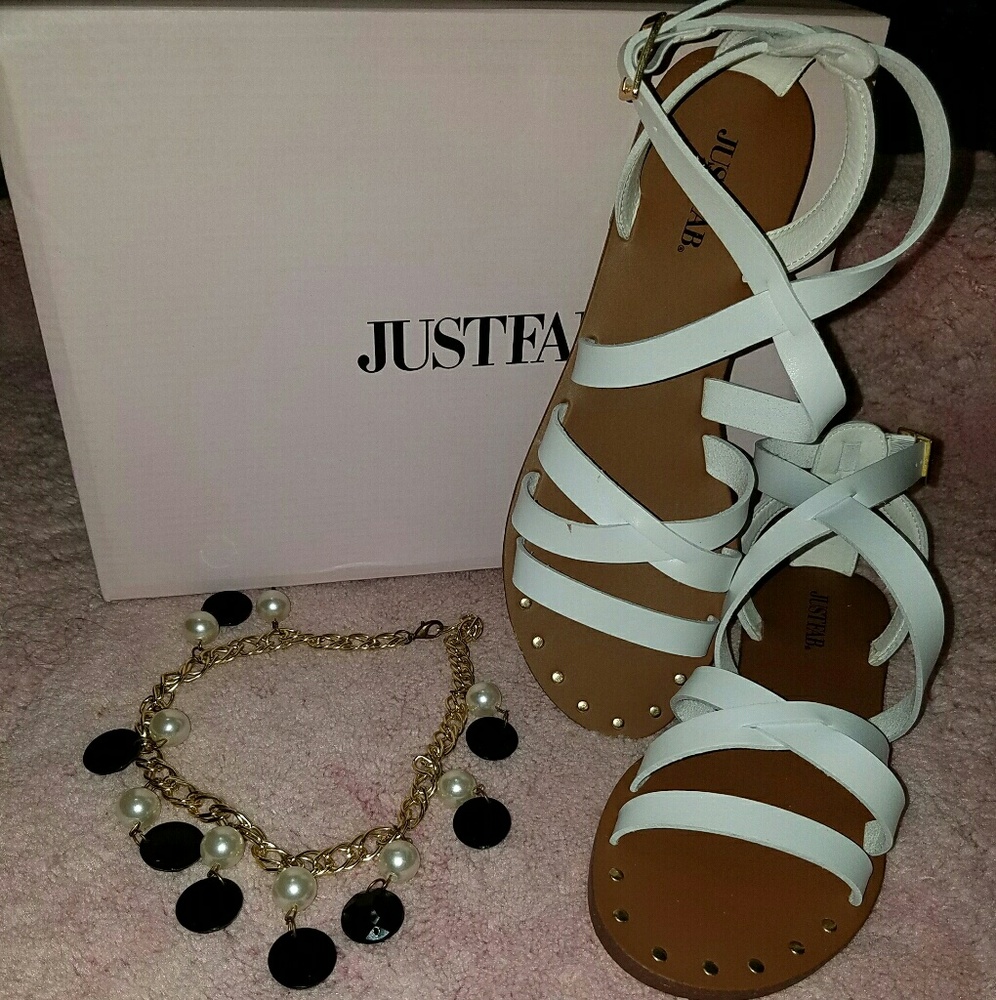 ❌SOLD❌BRAND NEW Super Cute JustFab Summer Sandals - Picture 4 of 5
