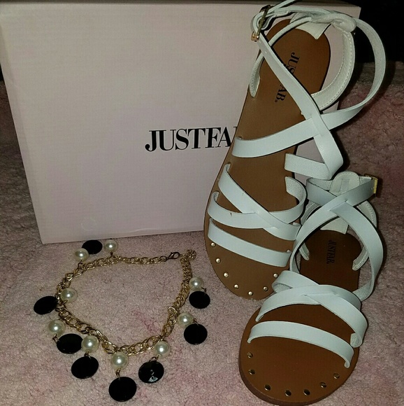 ❌SOLD❌BRAND NEW Super Cute JustFab Summer Sandals - Picture 4 of 5