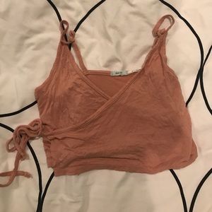Urban Outfitters Pink/coral colored tank crop top