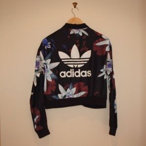 Adidas Flower Print Track Jacket