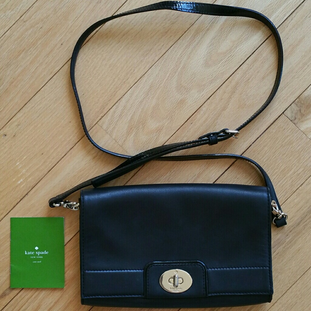 EUC Kate Spade black crossbody bag handbag