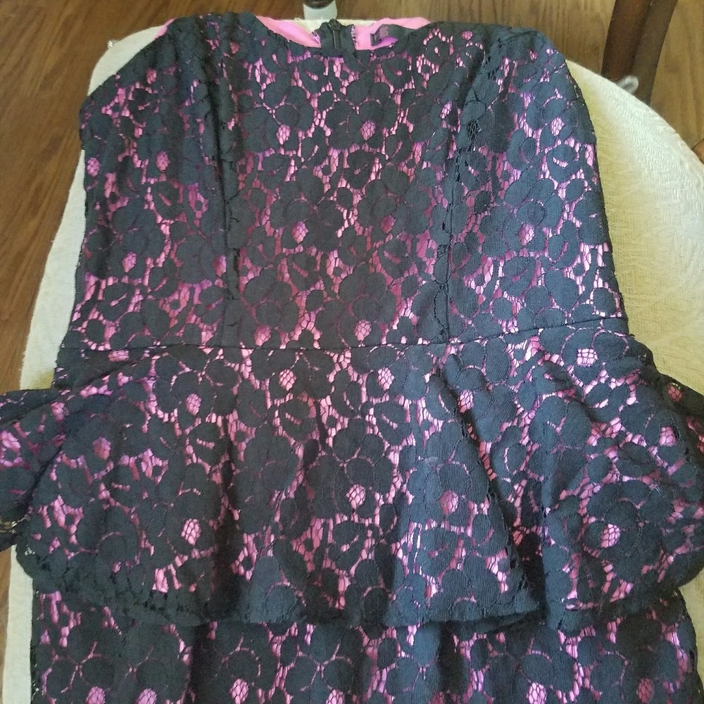 Lace Peplum Dress