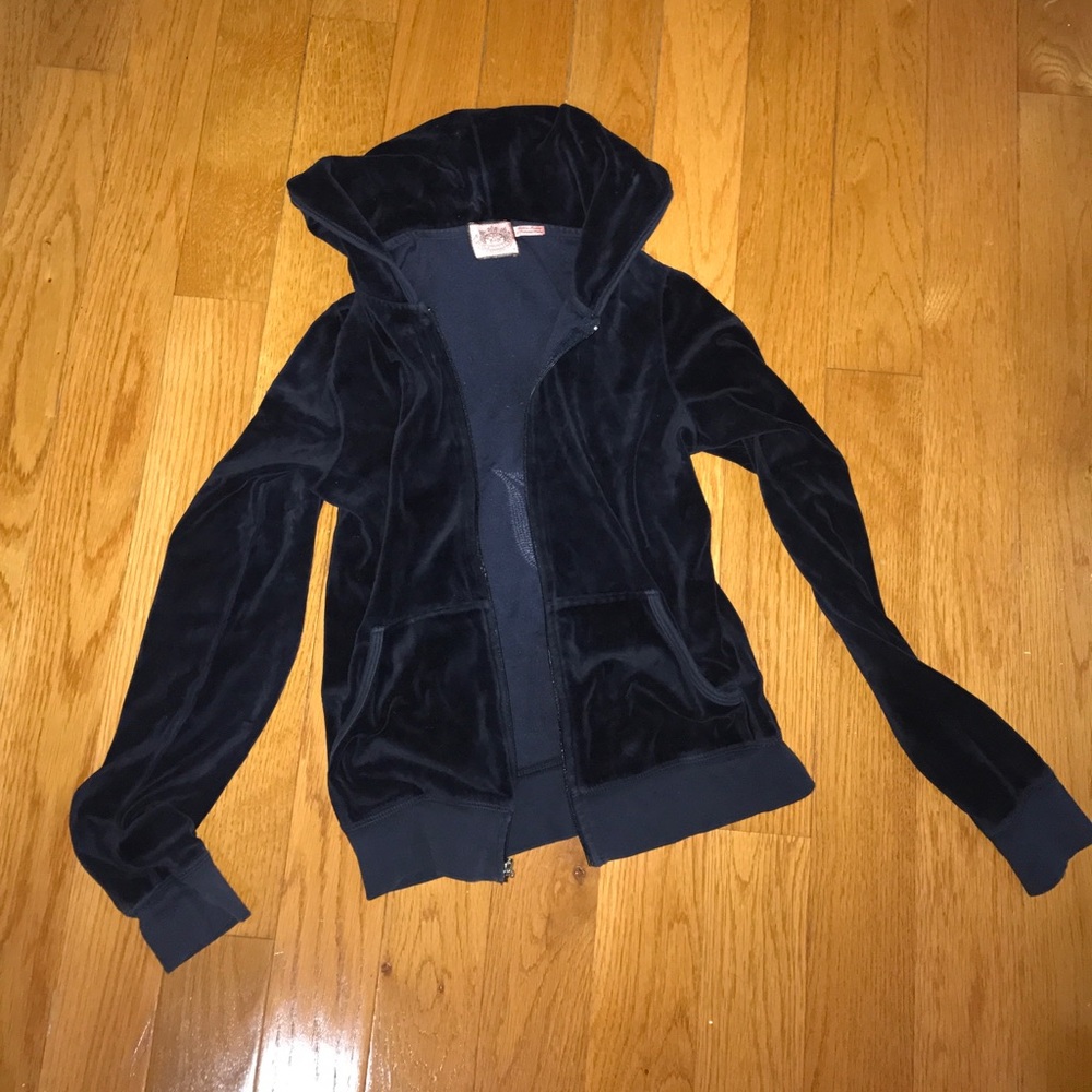 Julicy Couture tracksuit velvet zip up top
