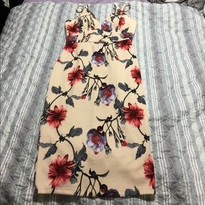 Fashion nova pink floral dress