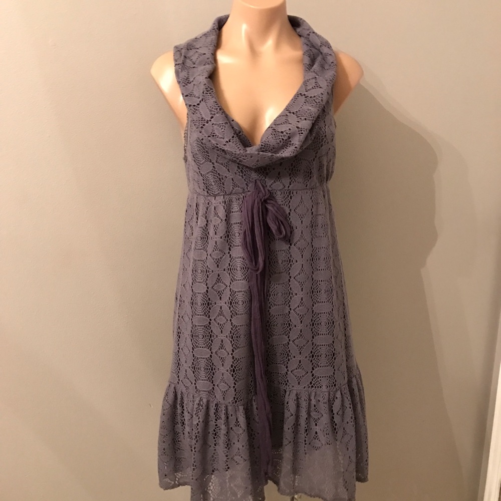 ❤️ FREE PEOPLE cow neck sleeveless sweater dress