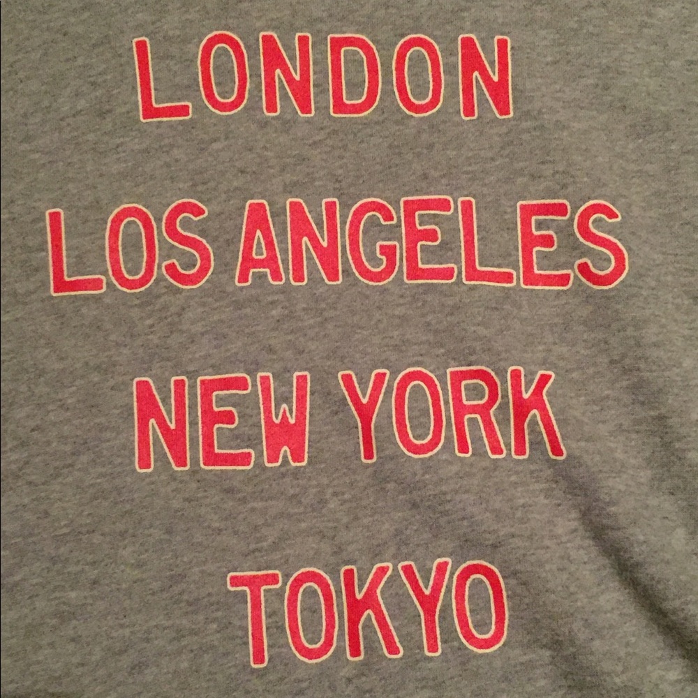 Forever 21 Major Cities Crop Hoodie