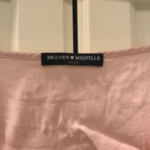Brandy Melville light pink tank top