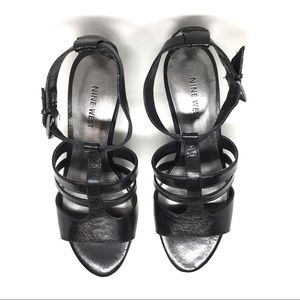 NEW Nine West Sandals Patchup Black SIZE 5.5