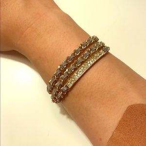 Faux leather bracelet