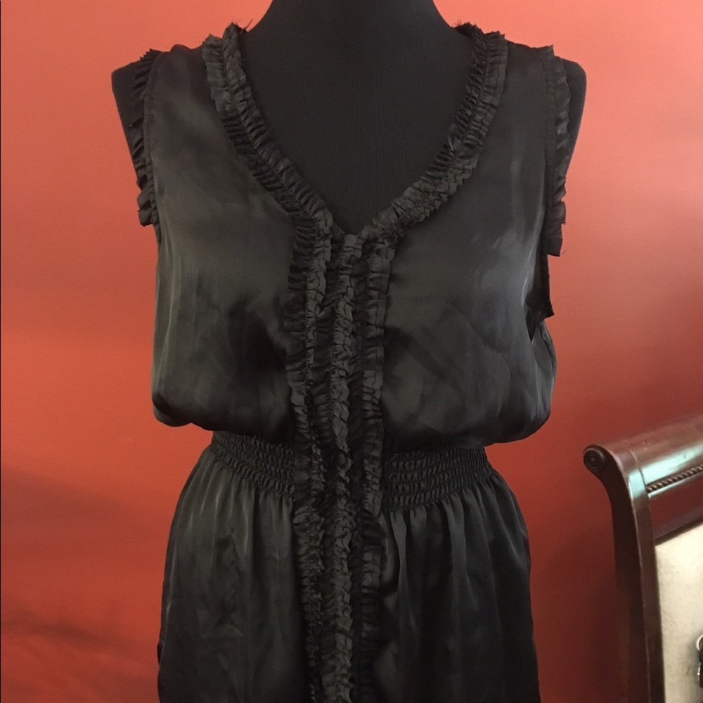 Katiek Sheer Black Blouse Size XL