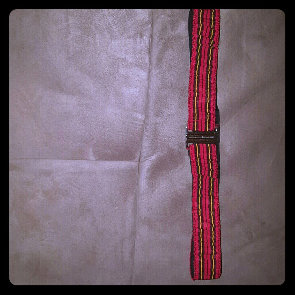 Red plaid belt