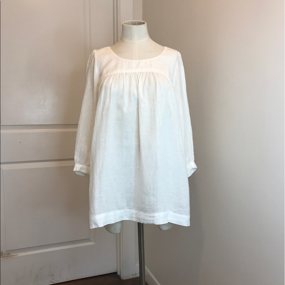 White linen Jigsaw top